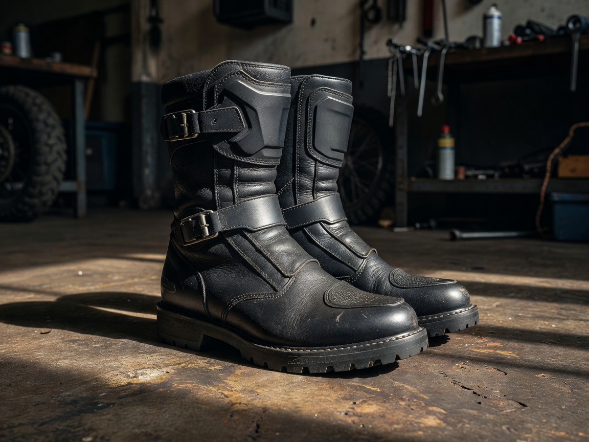 Sturdy Motorcycle Riding Boots For Ankle Support